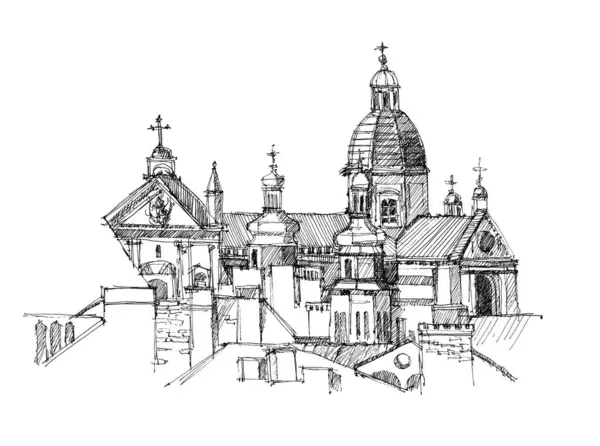 Prag çatılarının çizimi