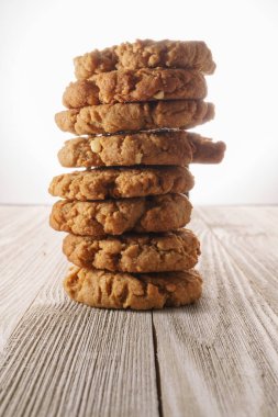 Fıstık ezmesi kurabiye yığını