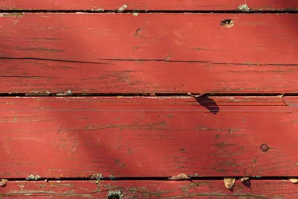 红色的旧木板背景 — 图库照片