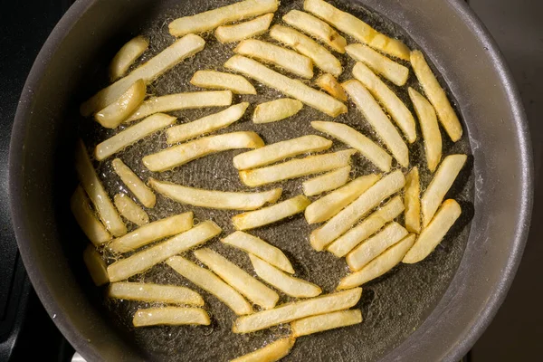 French Fries Cooking Frying — Stock Photo, Image