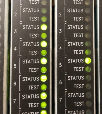 Telekomünikasyon testi ve durum ışıkları