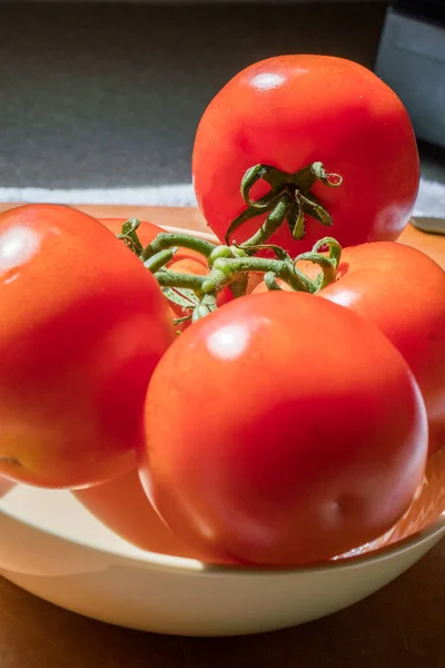 Reife Tomaten Frisch Gepflückt — Stockfoto
