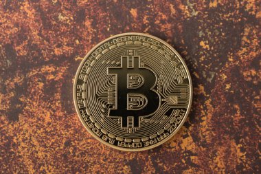 Altın bitcoin cryptocurrency sikke