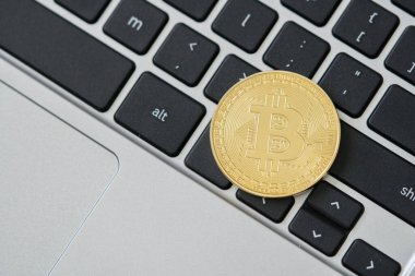 Altın bitcoin cryptocurrency sikke