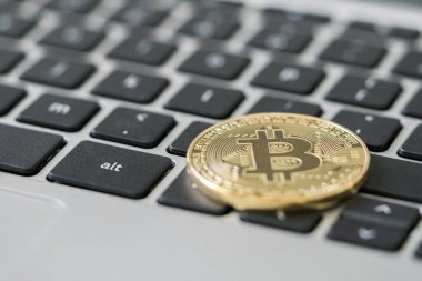 Altın bitcoin cryptocurrency sikke