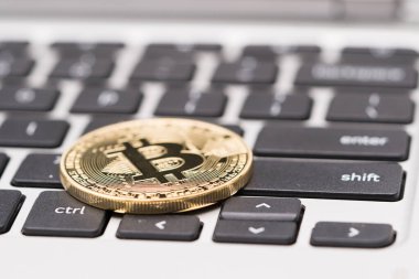 Altın bitcoin cryptocurrency sikke