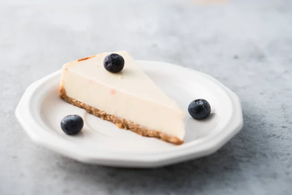 Slice New York Cheesecake — Stock Photo, Image