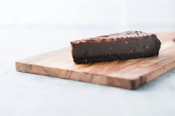 stock image A Chocolate Brownie Cheesecake