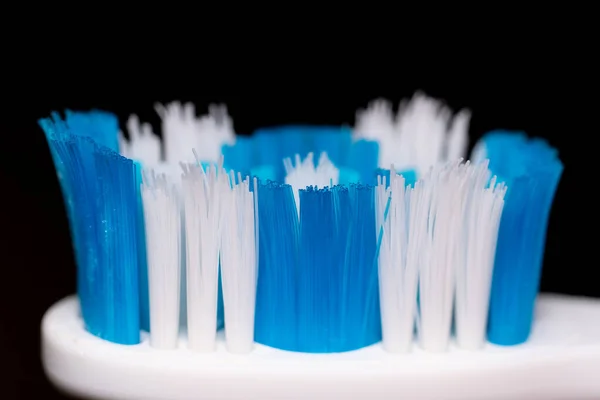 Mavi Beyaz Diş Fırçası Kapanıyor — Stok fotoğraf