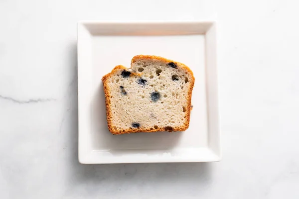 Blueberry muffin loaf bread cake sliced