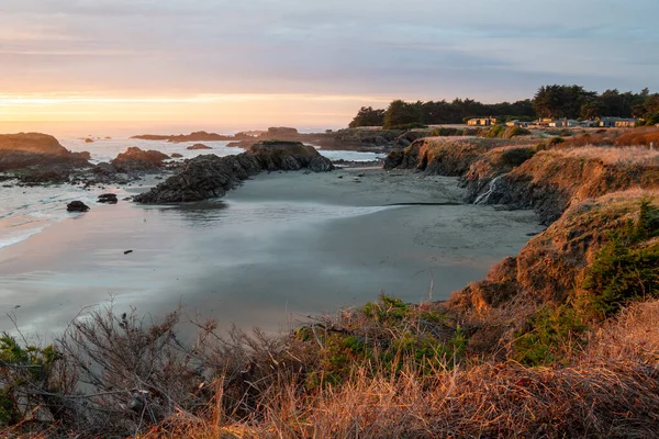 シーランチでの日没の海岸風景 California — ストック写真