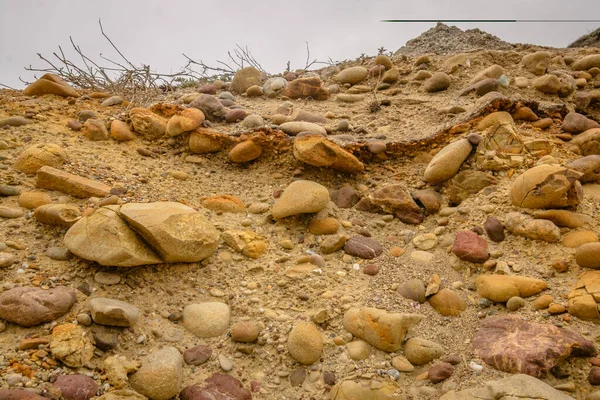 Una Pared Roca Natural Hecha Erosión — Foto de Stock