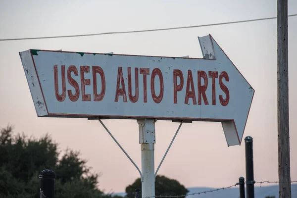 09/06/2016; used auto parts sign