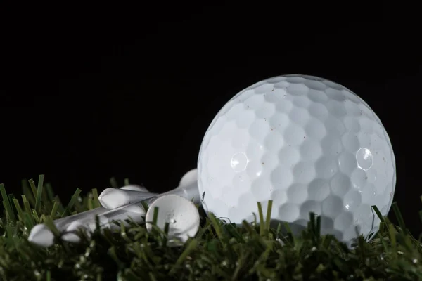 Golf Ball Grass Next Golf Tee — Stock Photo, Image