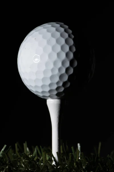 Pelota Golf Tee Destacado Contraste Alto Épica — Foto de Stock