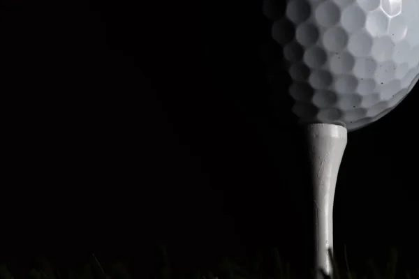 Pelota Golf Tee Destacado Contraste Alto Épica — Foto de Stock