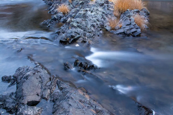 Consumnis River Kalifornien Granitfelsen Und Rauschendes Wasser — Stockfoto
