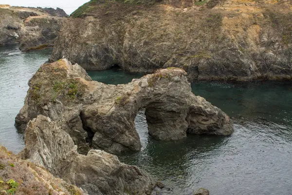 Puente Roca Cueva Mar Océano — Foto de Stock
