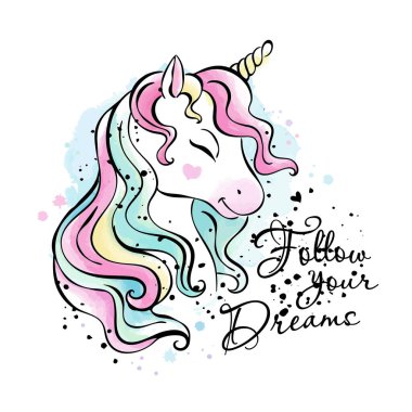 - Sanat. Modaya uygun mürekkep ve suluboya. Tek boynuzlu at çizimi. Hayallerinin peşinden git. Mesaj at. Kıyafetler için modern tarzda resim çizimi.