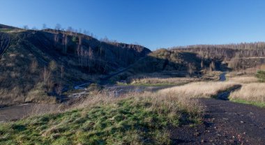 Boussu, Belgium - January 18, 2023 : Saint-Antoine spoil tip