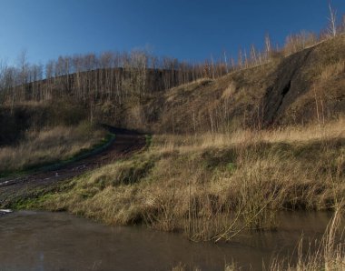 Boussu, Belgium - January 18, 2023 : Saint-Antoine spoil tip