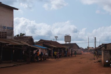 Adjarra, Benin - 25 Ekim 2023: Adjarra 'nın güzel manzarası