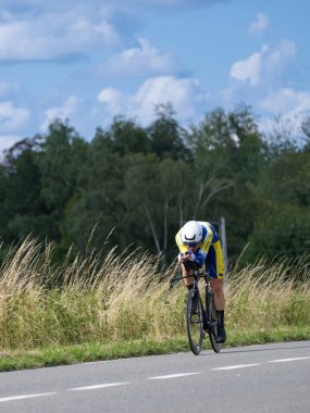 Genly, Belçika - 25 Temmuz 2023 Tour de Wallonie, sahne 4, duruşma zamanı, Gilles De Wilde