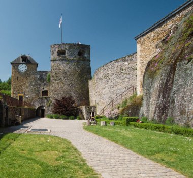 Bouillon, Belçika - 29 Mayıs 2023: Bouillon 'un güzel manzarası