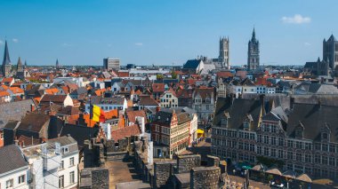 Gent, Belçika - 6 Haziran 2023: Gent 'in güzel manzarası