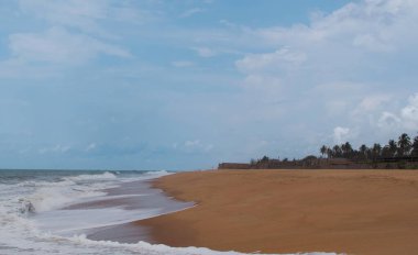 Cotonou 'da bir plaj manzarası