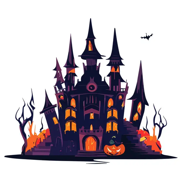 Halloween Elementos Design Vetorial Para Cartão Saudação Cartaz Impressão — Vetor de Stock