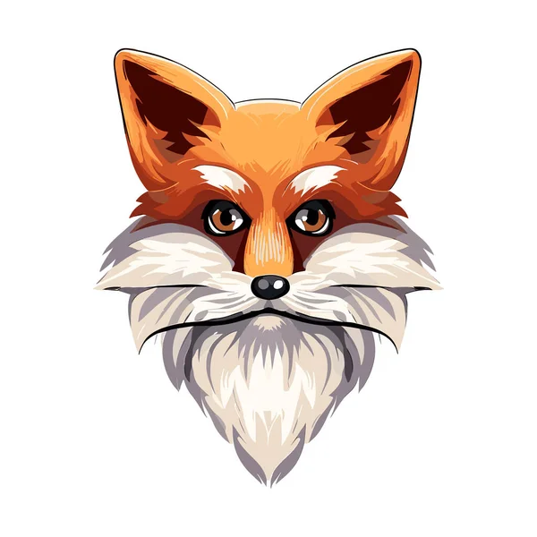 可爱的狐狸卡通人物 — 图库矢量图片