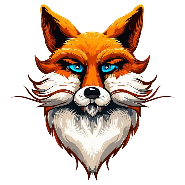 Fox Maskot Logo Ilustrace — Stockový vektor
