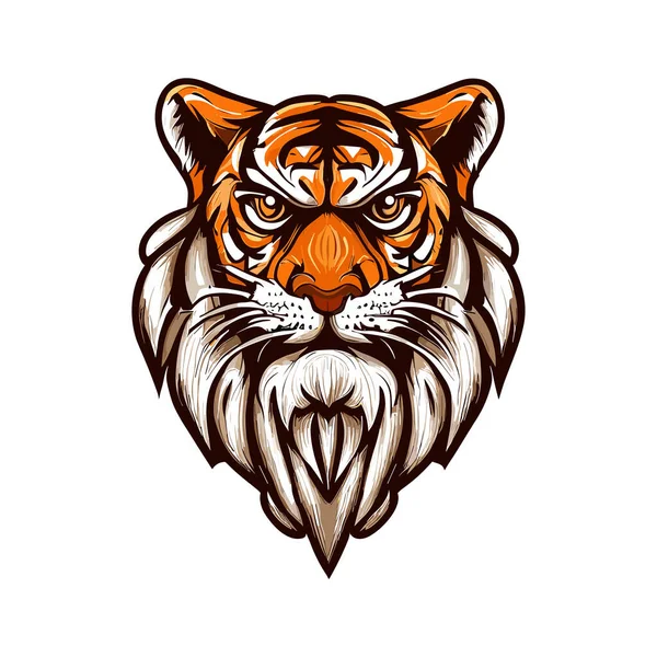 Illustration Vectorielle Tiger Head — Image vectorielle