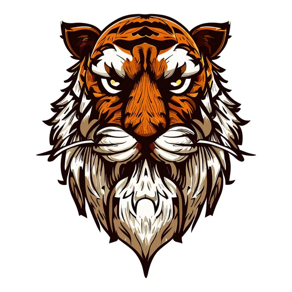 Illustration Vectorielle Tiger Head — Image vectorielle