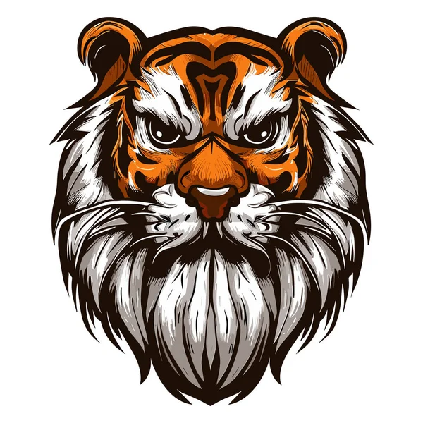 Tygří Hlava Logo Tygra Tygr Vektorová Ilustrace — Stockový vektor