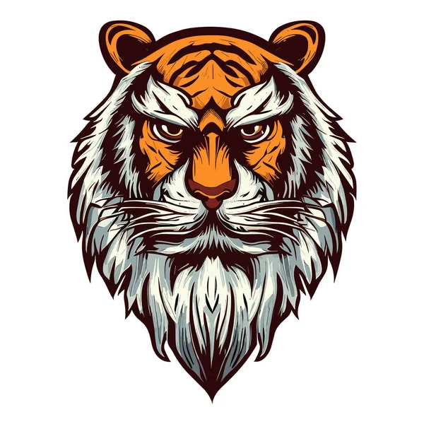Tygří Tvář Velkým Tygrem — Stockový vektor