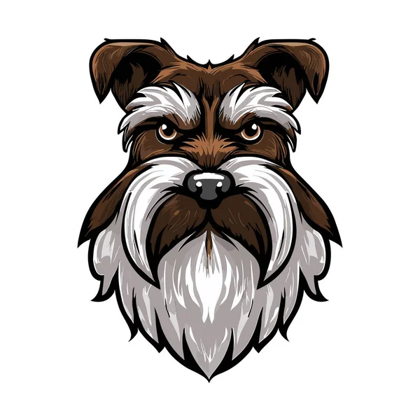 Portrait Chien Terrier Américain Illustration Vectorielle — Image vectorielle