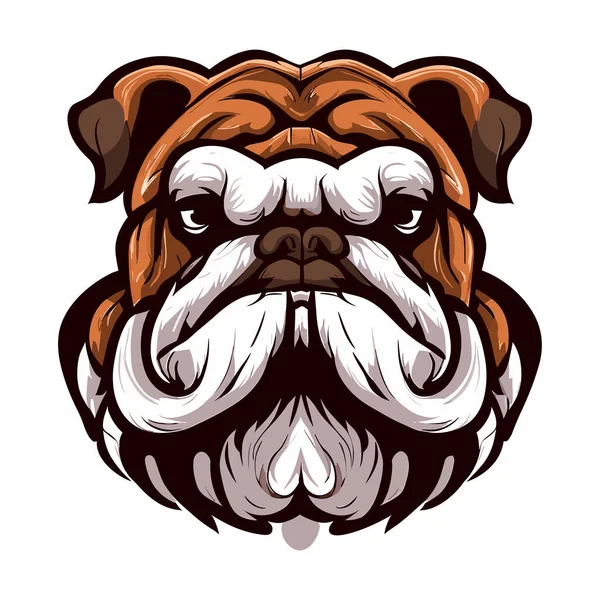 Mascotte Bulldog Logo Mascotte Illustration Vectorielle — Image vectorielle