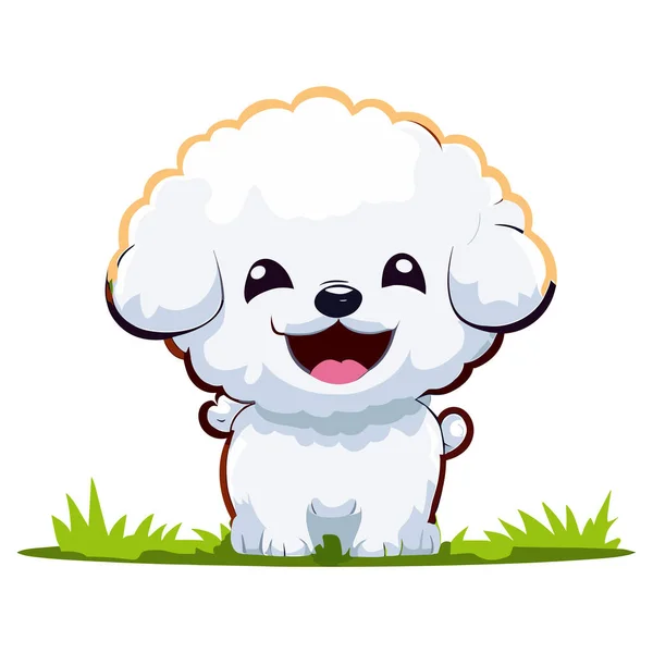 Dog Poodle Cartoon Vector Design — Stock Vector