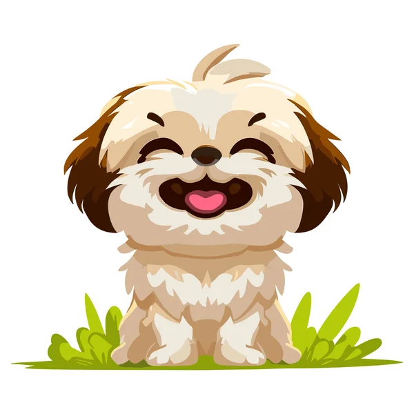 Cute Dog Cartoon Vector — Stock Vector