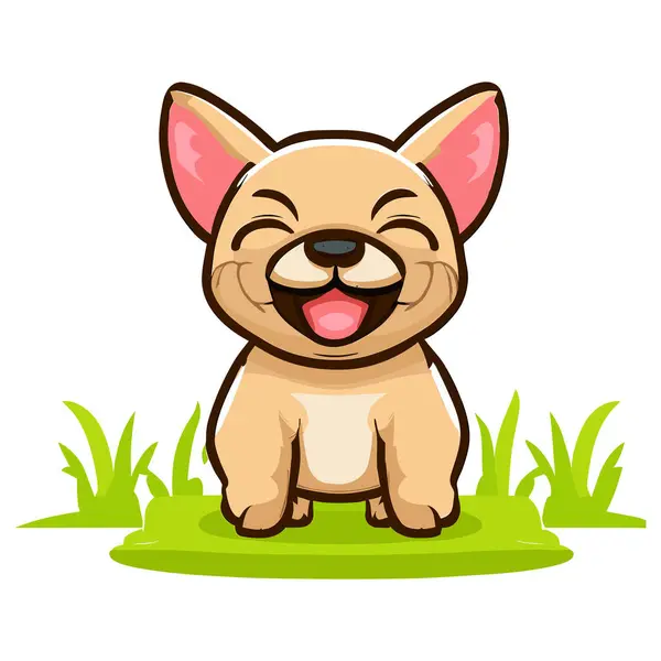 Cute Dog Mascot Character — Stock Vector