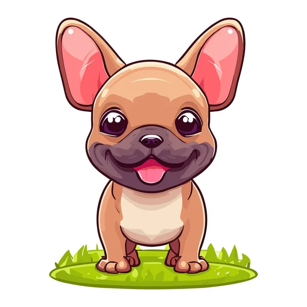 かわいい犬漫画のキャラクター — ストックベクタ
