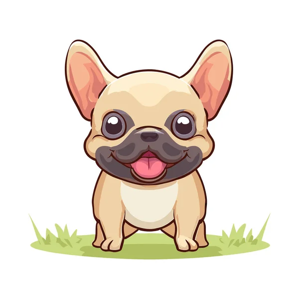 Cute French Bulldog Dog — Stock Vector