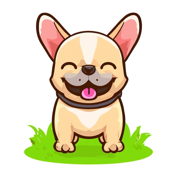 Vector Illustratie Schattig Hond Cartoon Karakter — Stockvector