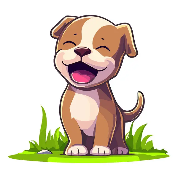 Illustration Cute Dog — Stock Vector