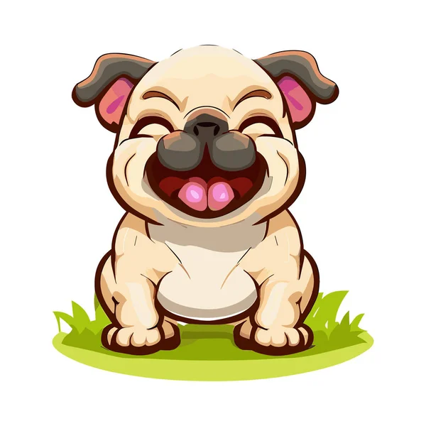 Bonito Francês Bulldog Desenhos Animados —  Vetores de Stock