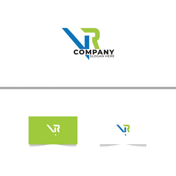 字母V和R标志设计模板 — 图库矢量图片