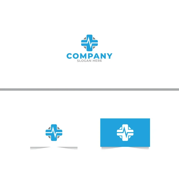 Modelo Design Logotipo Médico Cruz —  Vetores de Stock