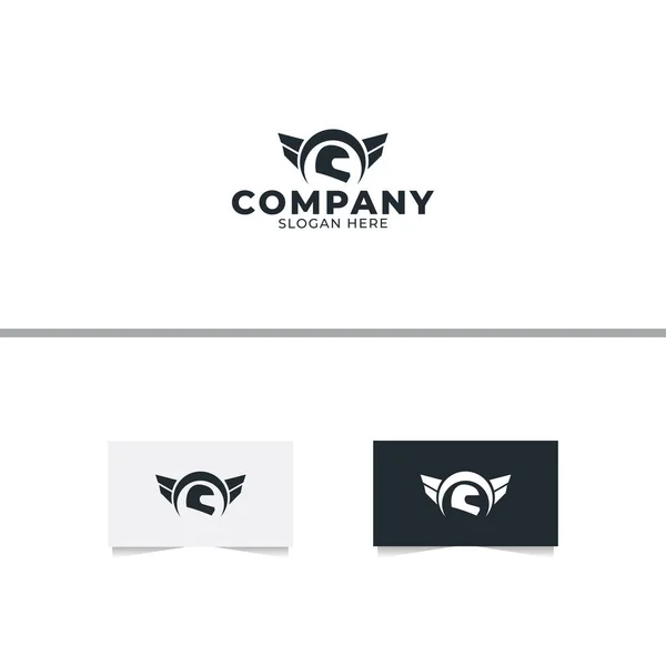 Helm Shop Logo Design Template — Stock Vector